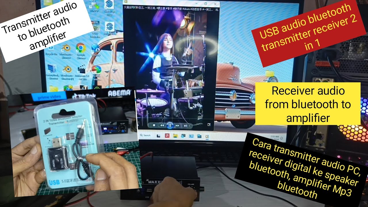 USB BLUETOOTH AUDIO TRANSMITTER RECEIVER YET TR6 USB BLUETOOTH TRANSMITTER RECEIVER USB AUDIO PC