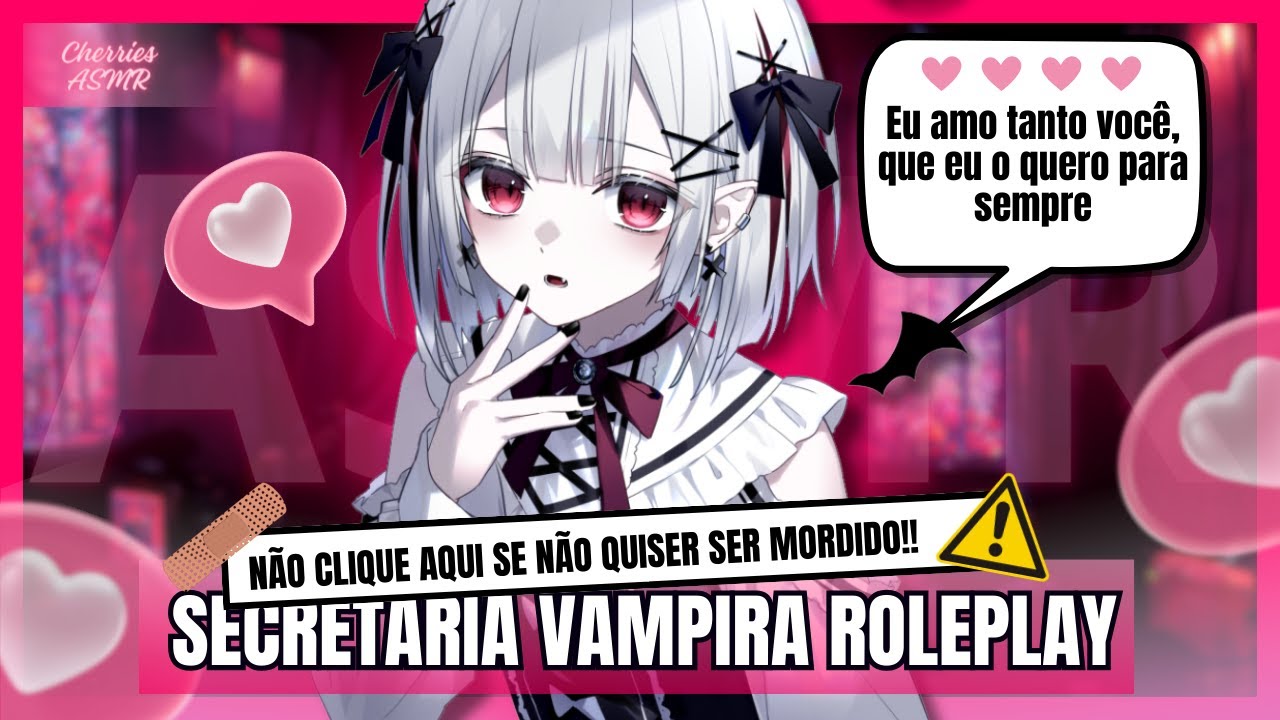 [ASMR] SECRETÁRIA VAMPIRA 0BCECADA POR VOCÊ ROLEPLAY