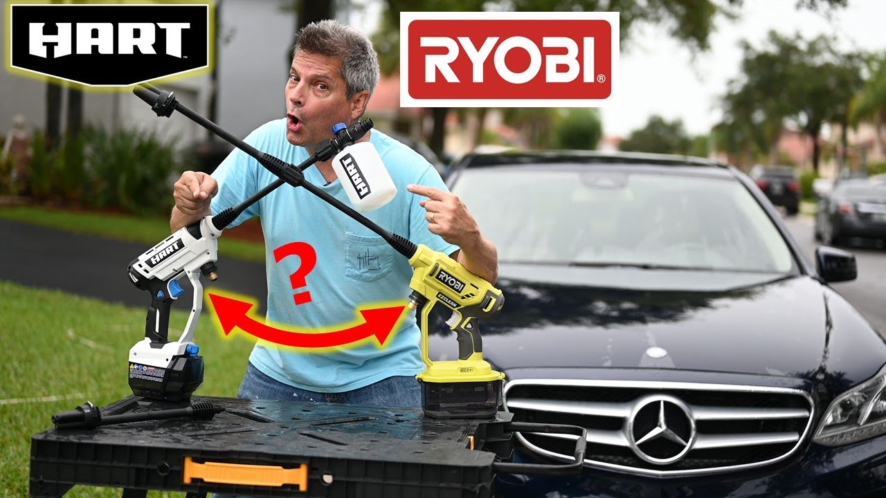 Hart Pressurized Vehicle Cleaner Vs Ryobi Power Cleaner Tests