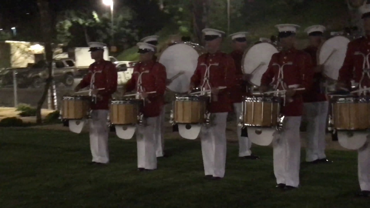 Commandant's Own Marine Drum and Bugle Corps Drumline in the Lot @ RCC 2017