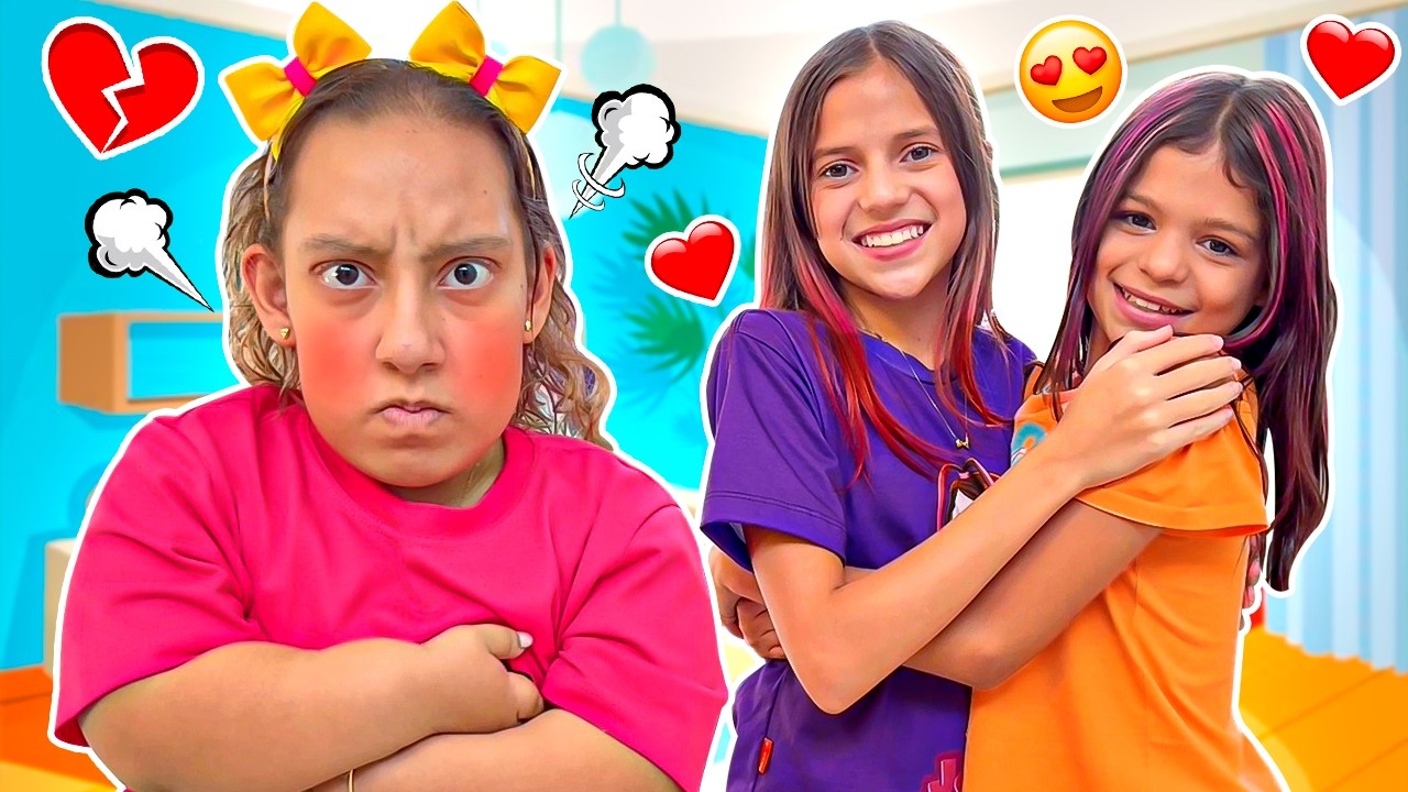 Maria Clara aprende sobre AMIZADE com a História Engraçada da Nova Amiga - Família MC Divertida