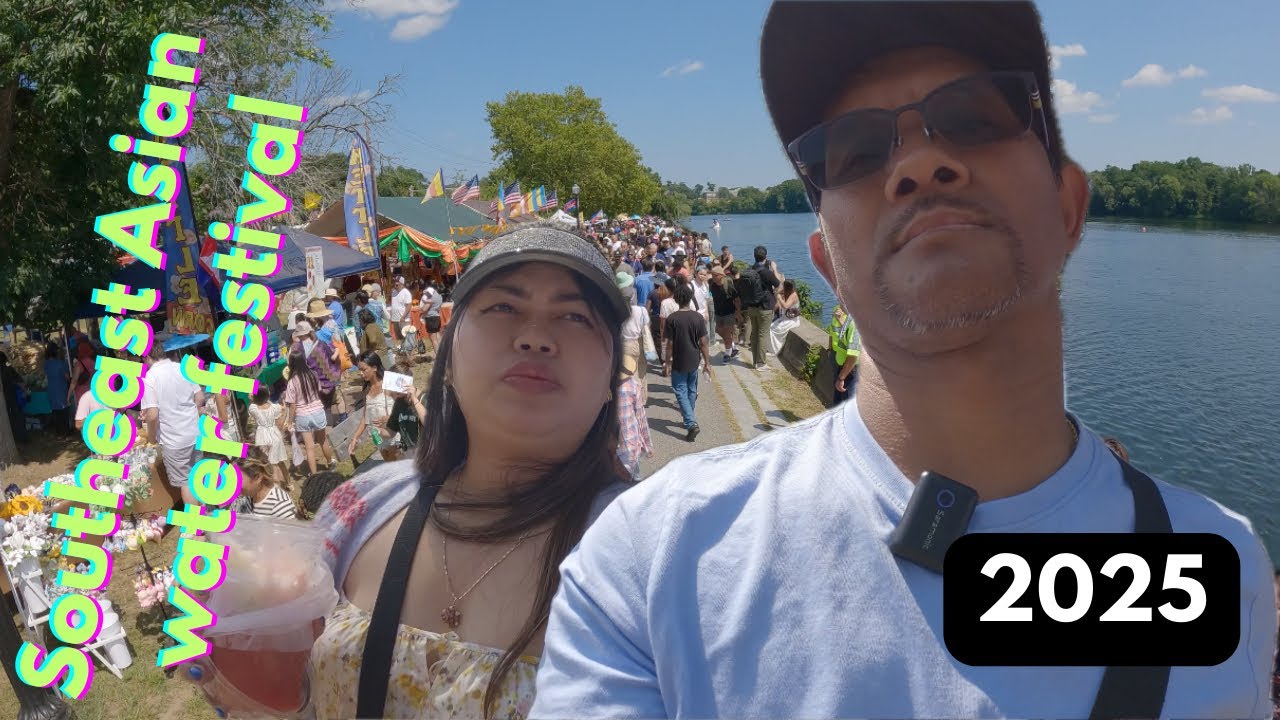 SouthEast Asian water festival 2025(Lowell MA) បុណ្យអុំទូក.#travel #travelvlog #folkfestival #food
