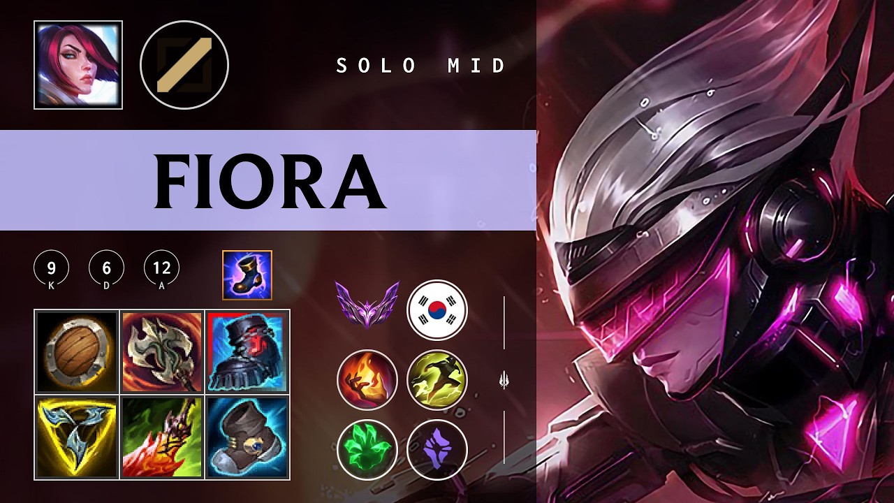 Fiora Mid vs Zoe - KR Master Patch 26.04