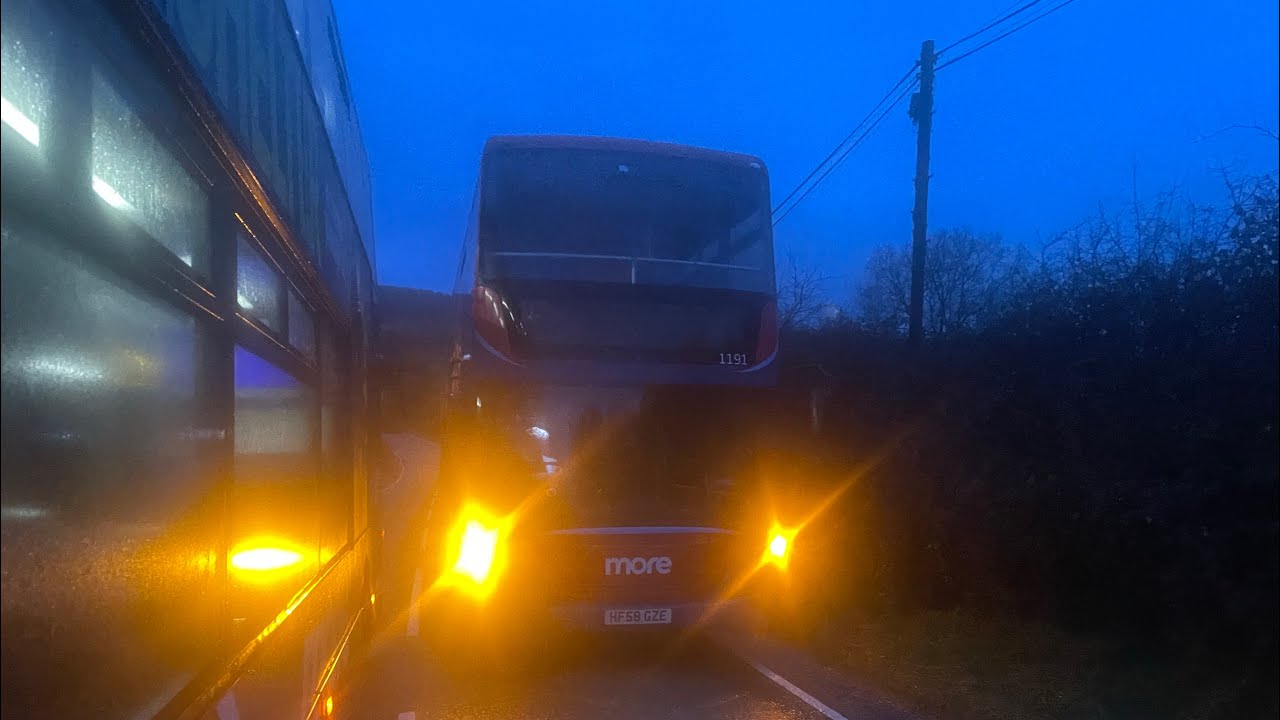 Morebus 2008 Scania N230UD OMNICity (HF58 GZE) on the 40 to Poole - 27/01/26