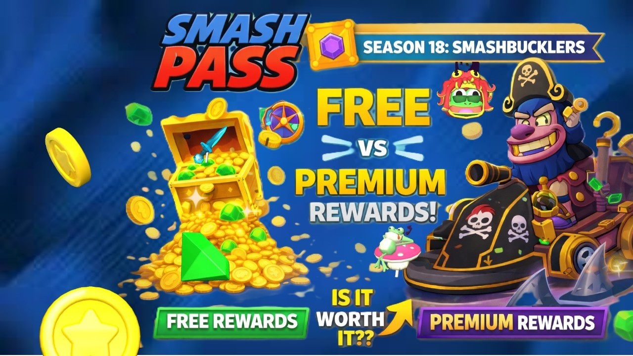 Is Season 18 Smash Pass Worth It? 🤔 FREE vs PREMIUM Rewards!
