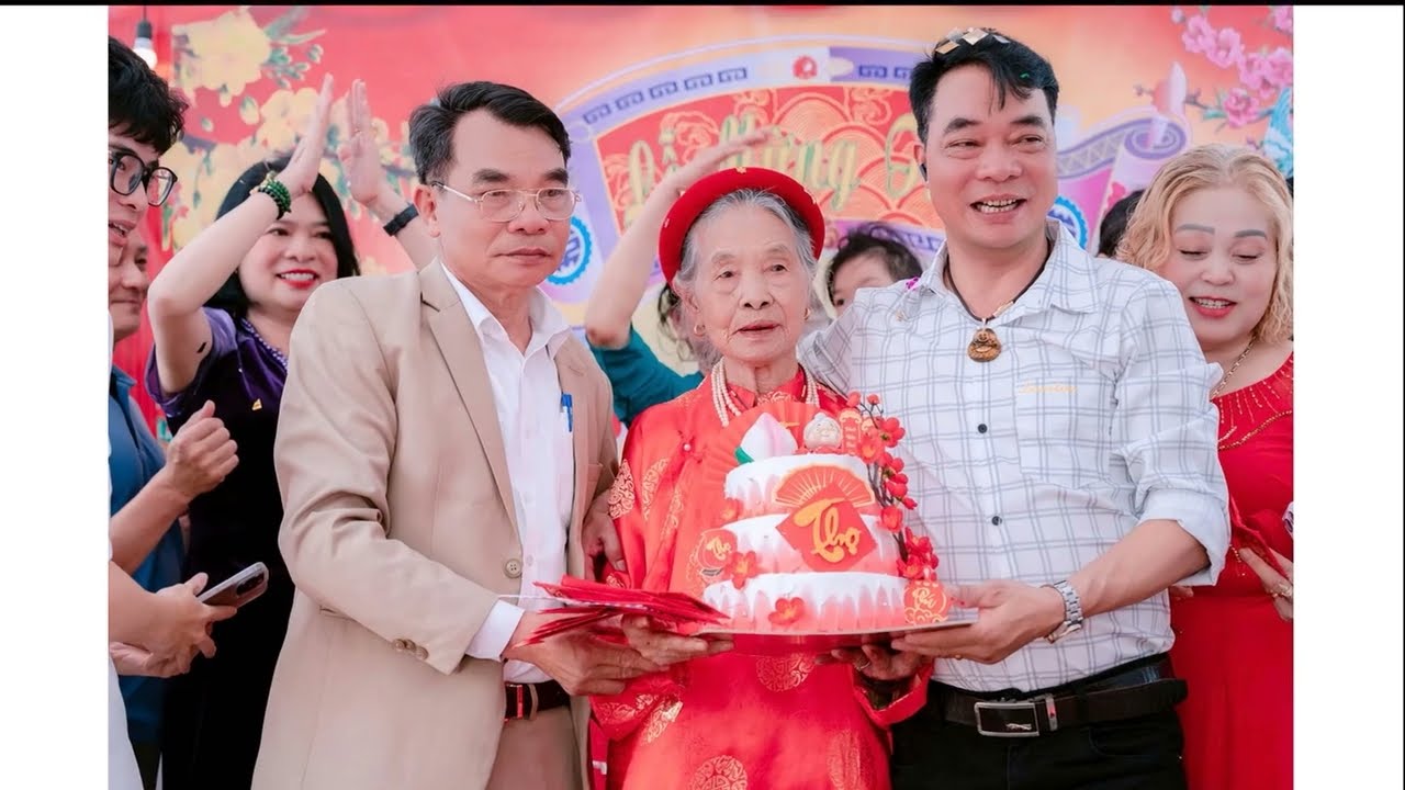 Mừng Thọ cụ Nguyễn Thị Thanh Thượng Thọ Tuổi 95 - làng Lâm Lợi xã Hiền Lương