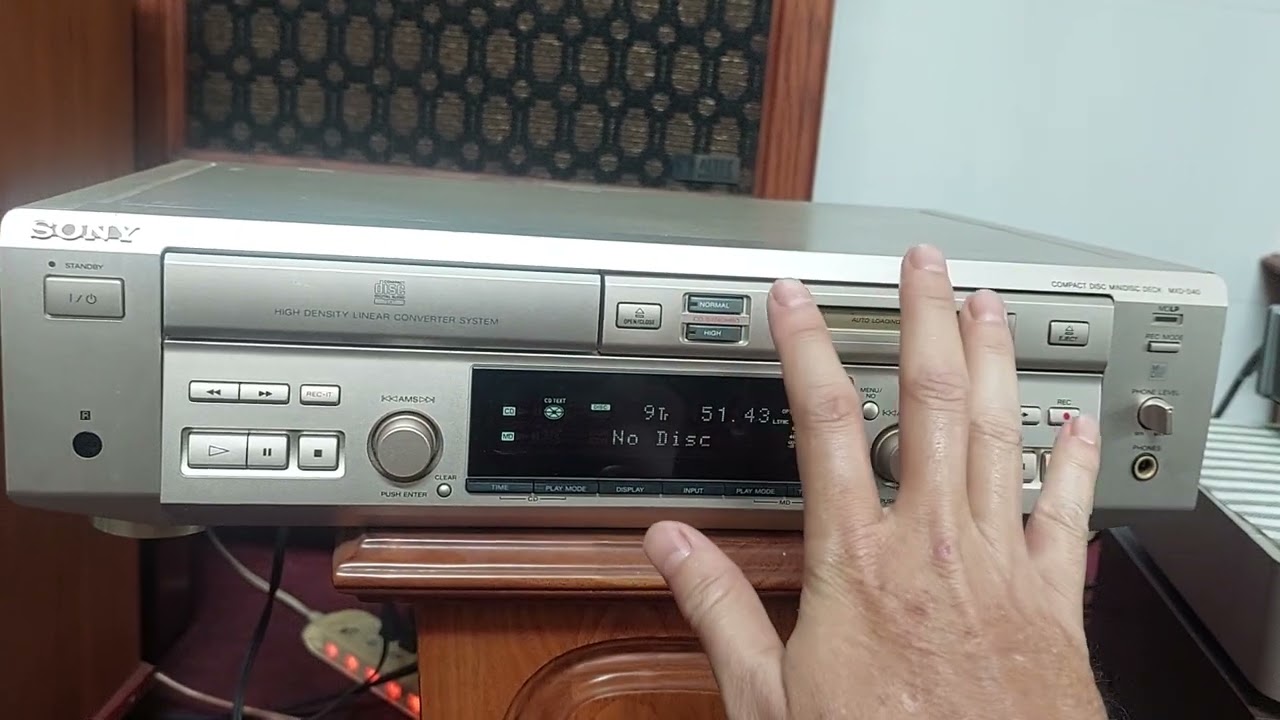 Tes và hướng dẫn sử dụng đầu cd-md sony d40 trước khi ship cho anh khách ở Bình Phước