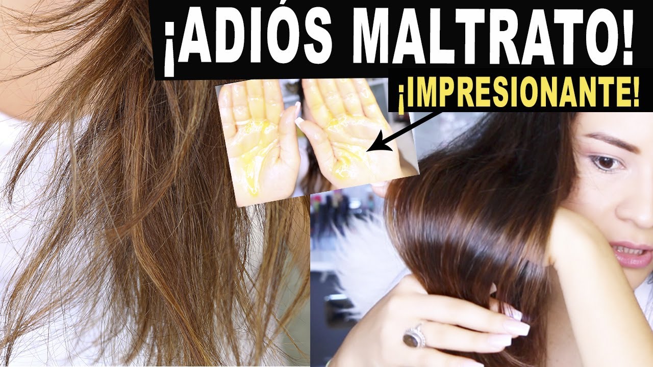 TRATAMIENTO CASERO PARA EL CABELLO SECO OPACO Y MALTRATADO- ¡IMPRESIONANTES RESULTADOS!
