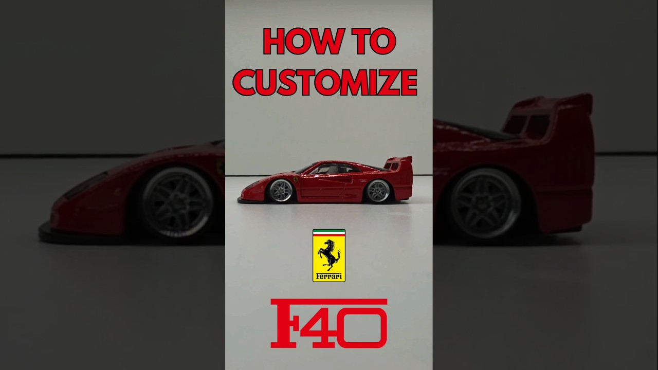 How to Customize Hotwheels the new Ferrari F40 #Hotwheels #Matchbox #Ferrari