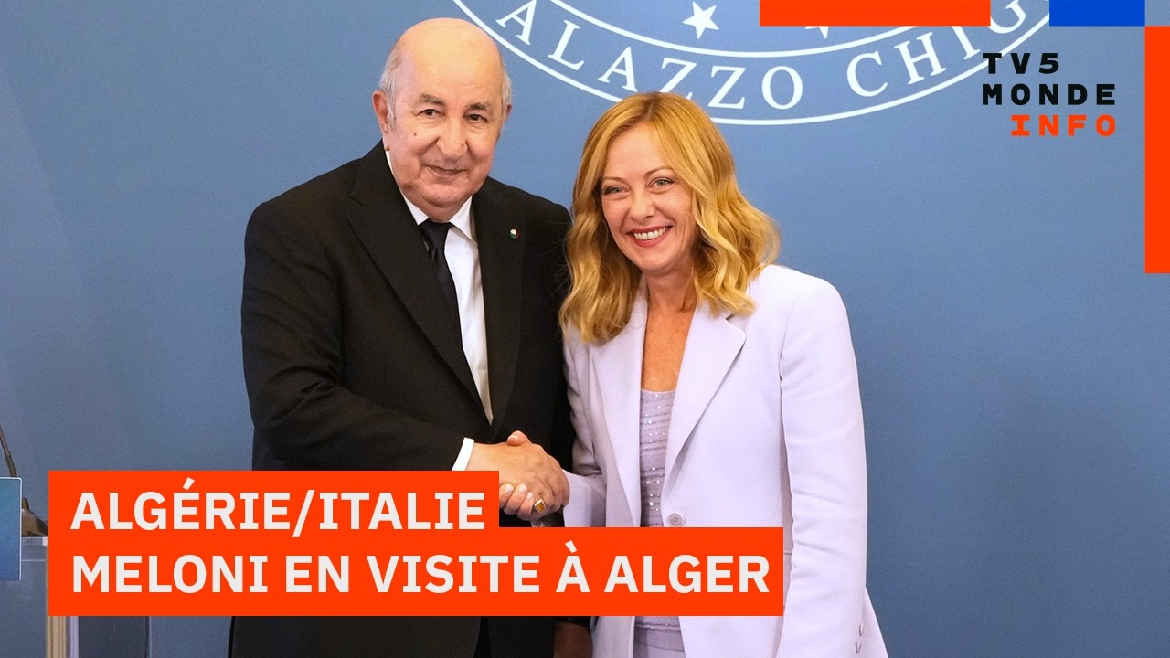 Italie/Alg&eacute;rie : Giorgia Meloni rend visite &agrave; Abdelmadjid Tebboune