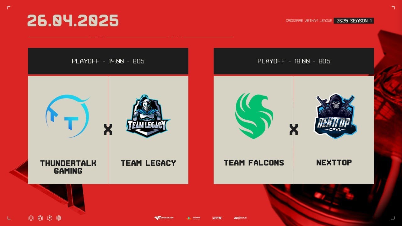 🔴LE x TT - FAL x NT | CFVL 2025 S1 PLAYOFF NGÀY 26.04