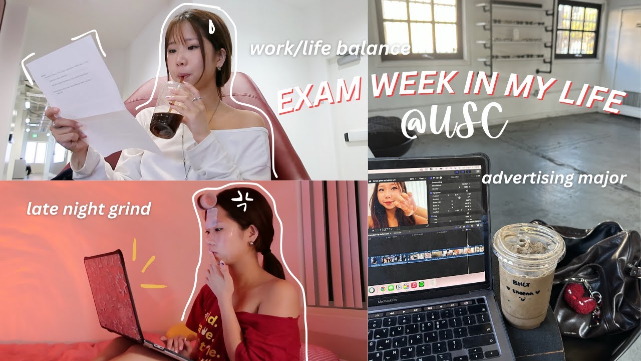 ПРОМЕЖУТОЧНЫЕ ЭКЗАМЕНЫ В USC 💻🤒 заболел... дома и в кафе, общественная жизнь