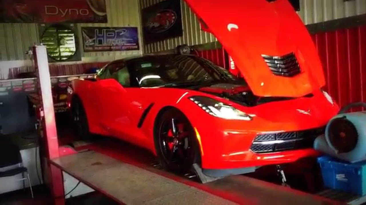 corvette c7 supercharge on dyno