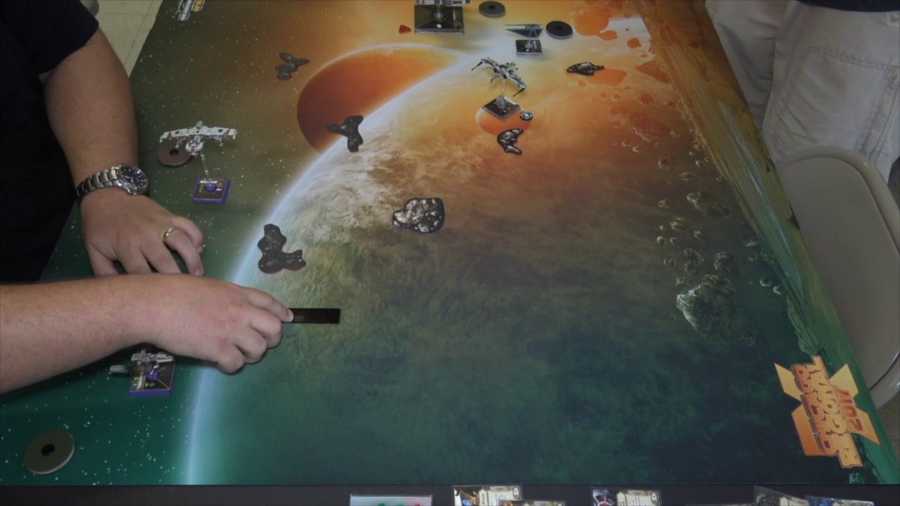 X wing Galaxy Draft Swiss Round 2 Jason Lenzen vs Nathan Oglesbee