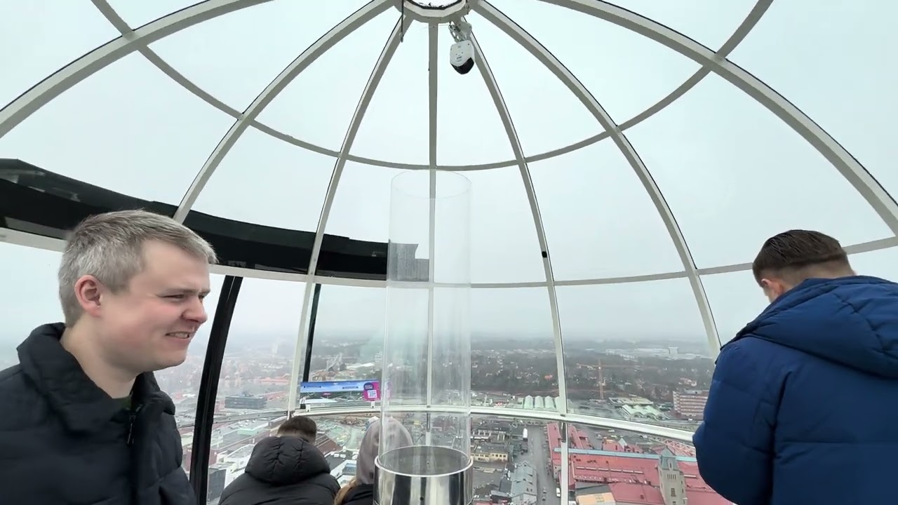 MERRY CHRISTMAS! Tour of Globen SkyView, Johanneshov, Sweden.