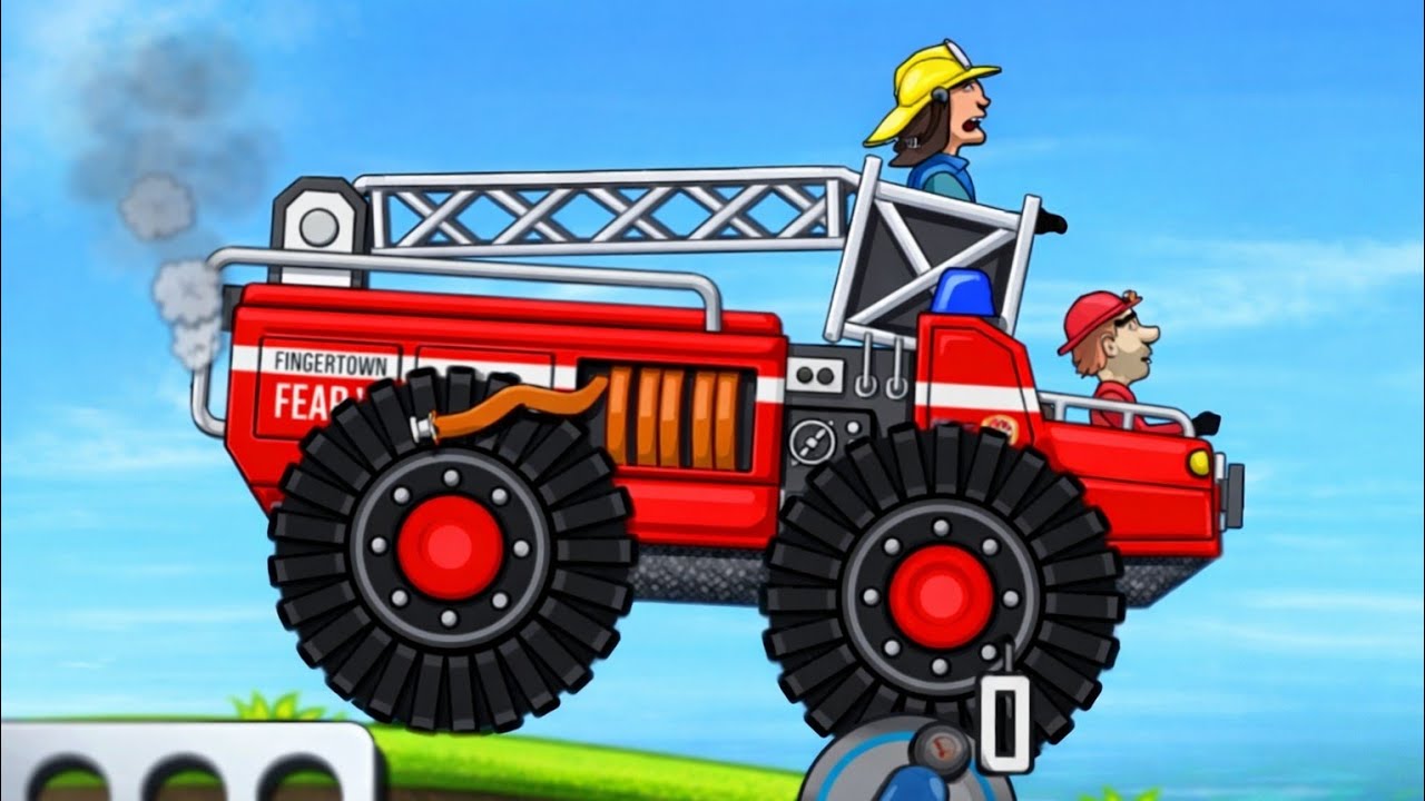 A FIRE TRUCK IN HILL CLIMB RACING?! 🚒🔥