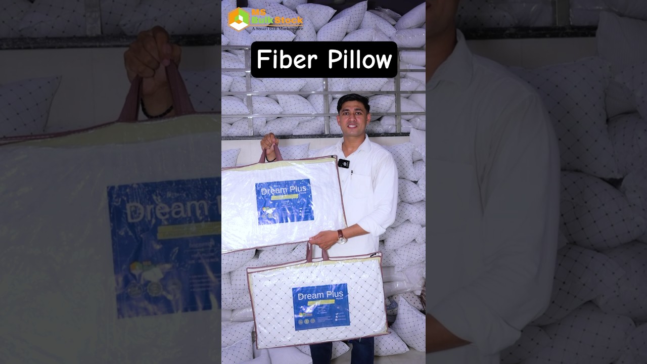 Best Fiber Pillow Manufacturing Factory |MS Bulk Stock App| #pillow #manufacturing   @msbulkstock