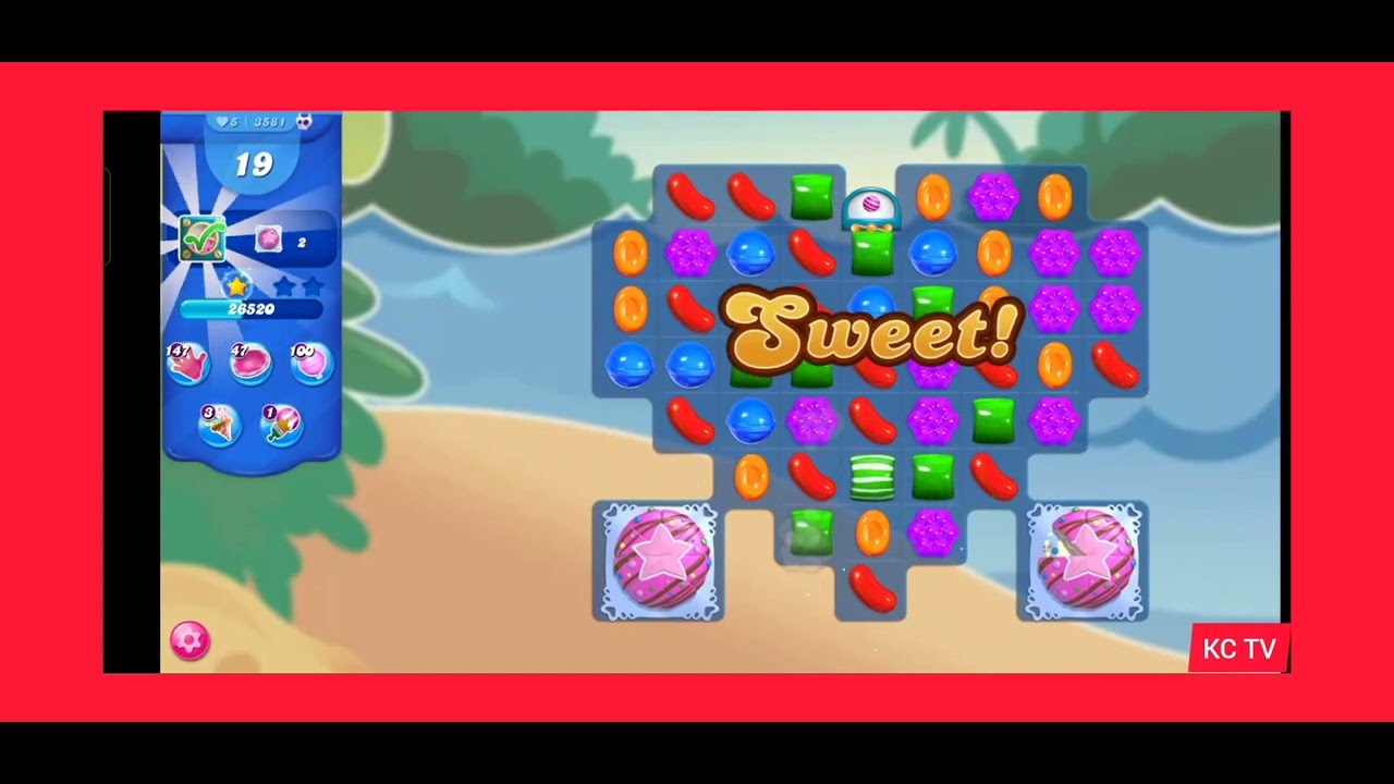CANDY CRUSH SAGA LEVEL 3581 NEW VERSION NO BOOSTER