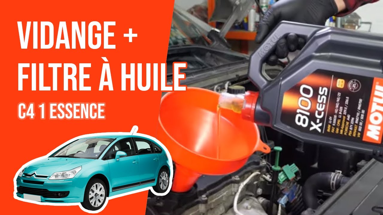 Vidange et changement du filtre à huile C4 1 1.4 16V 🛢
