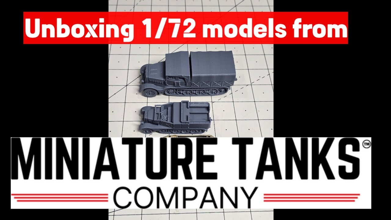 Распаковка моделей в масштабе 1/72 от компании Miniature Tanks Company.