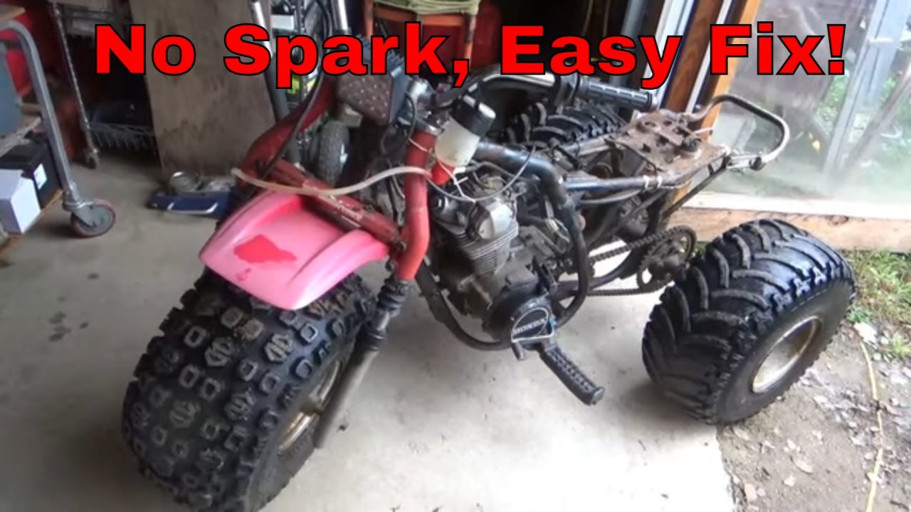 Нет искры Honda ATC200, простое устранение неисправностей и ремонт!
