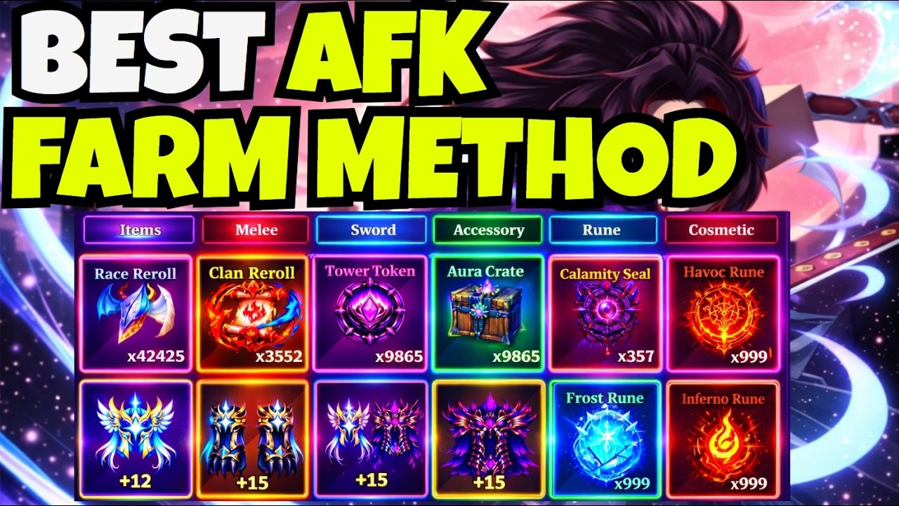 SAILOR PIECE BEST AFK FARM METHOD (FARM RUNES, ARTIFACTS, TOWER TOKENS, RACE REROLL & MORE) | ROBLOX