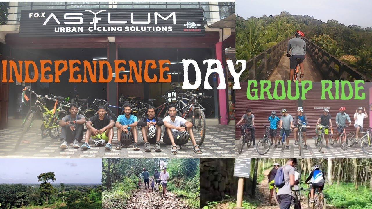 Independence day group ride conducted by Fox Asylum cycle shop Ettumanoor #natureriders #groupride