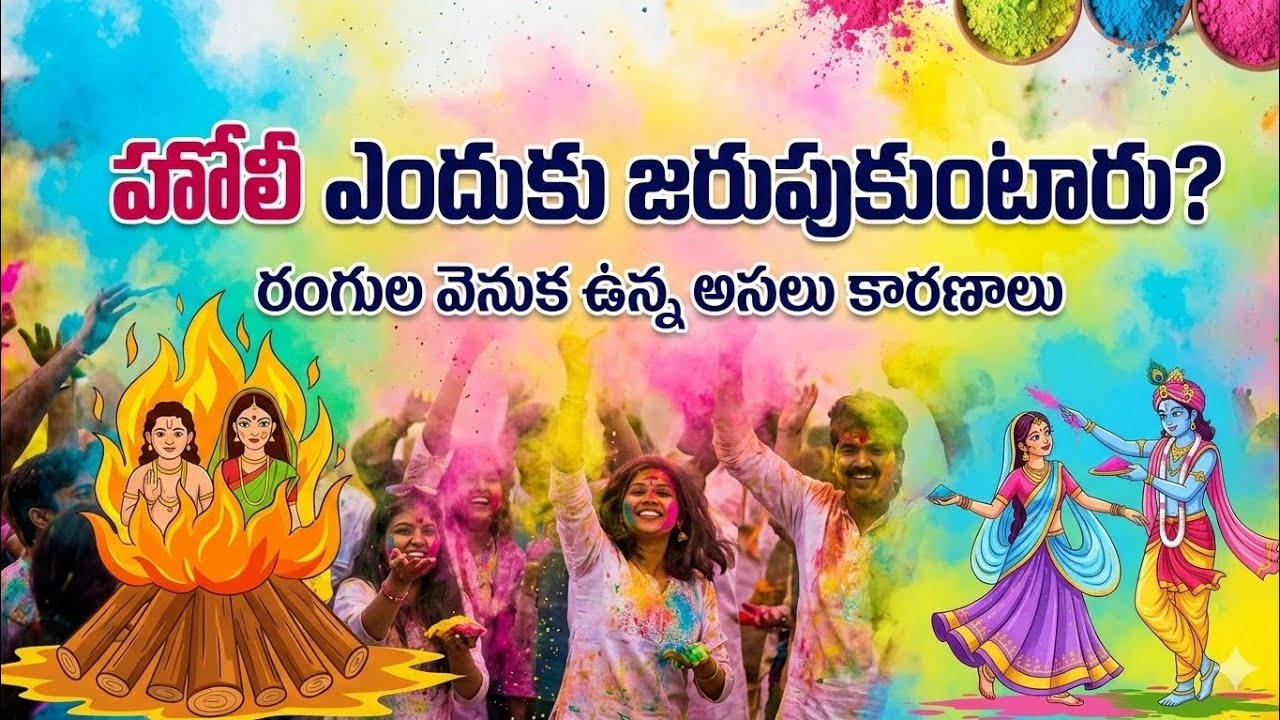 హోలీ ఎందుకు జరుపుకుంటారు? Why Holi Is Celebrated