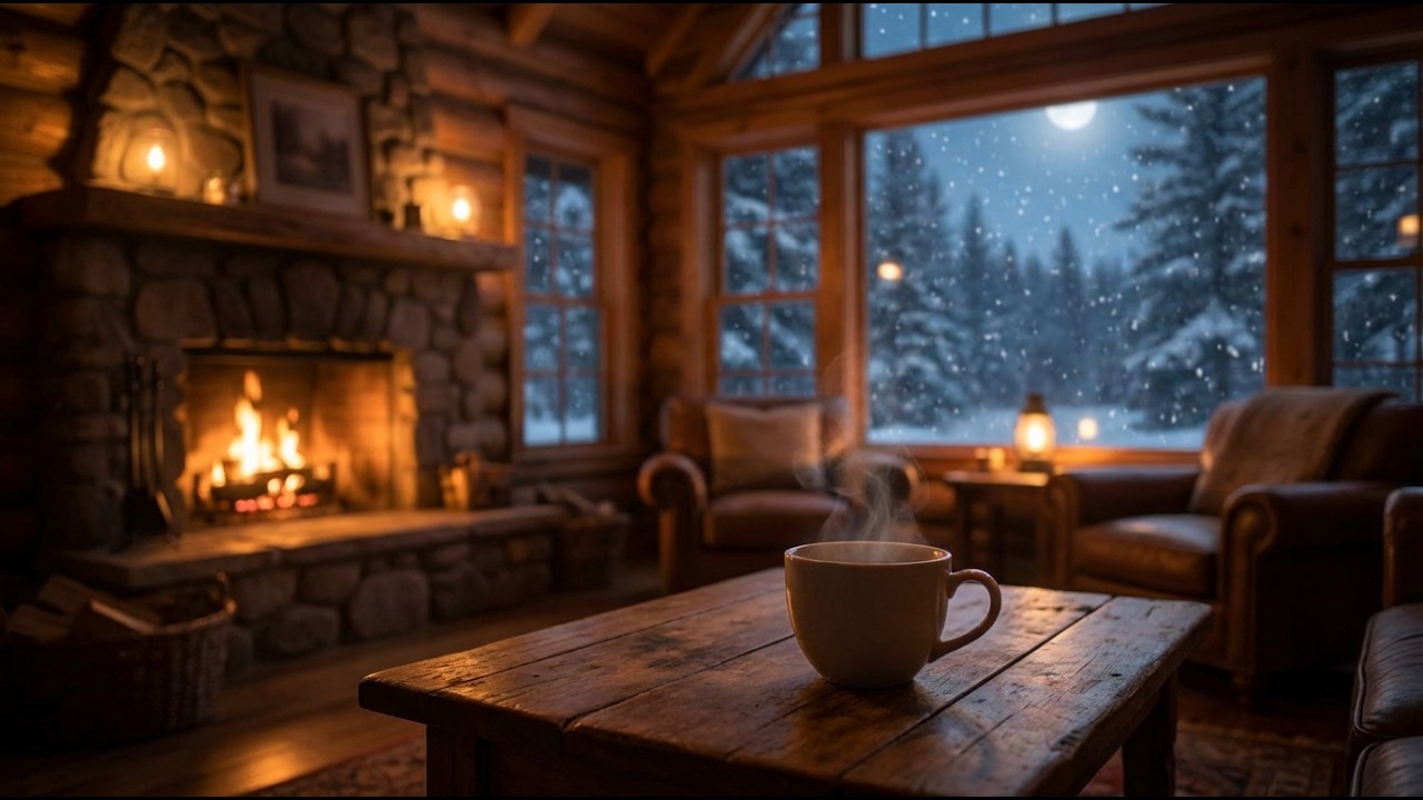 🔥 Cozy Fireplace Piano for Adults 40+ ❄️ Deep Relaxation, Stress Relief & Peaceful Winter Healing