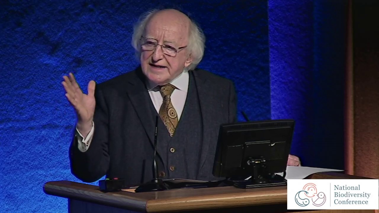 President Michael D Higgins addresses Ireland's National Biodiversity Conference #biodcon19