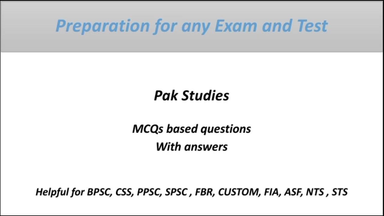 Pak Studies