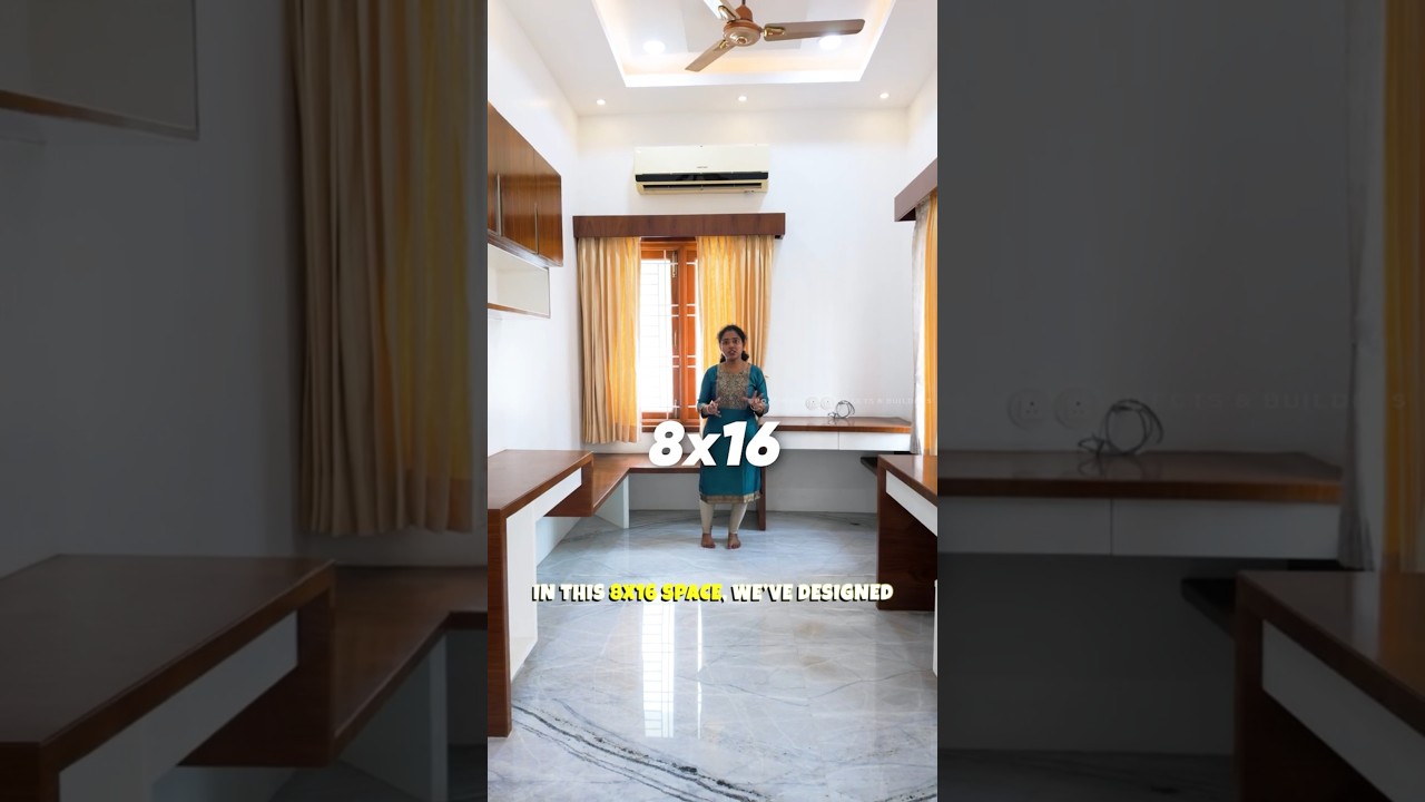 Siva Residence Study Room 📚 | 3 Study Tables + Smart Storage! ✨