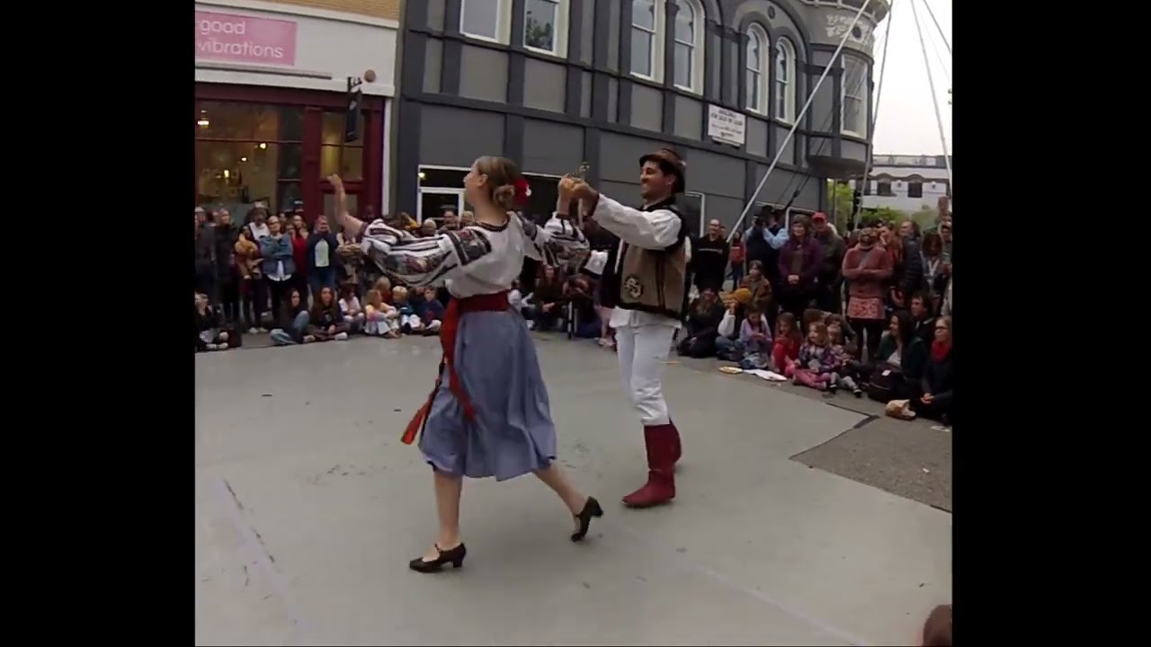 Duet Dancing Ukrainian Folk Dance