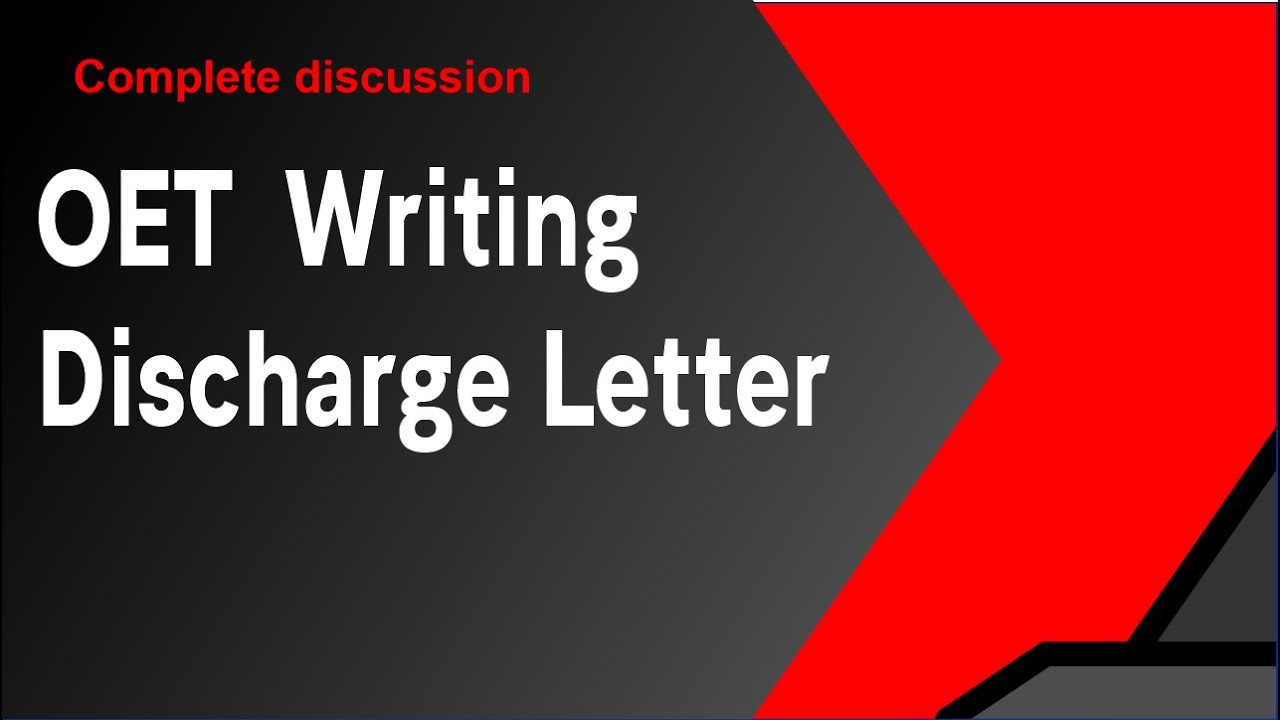 oet writing | oet writing discharge letter | oet writing for doctors | oet writing for nurses