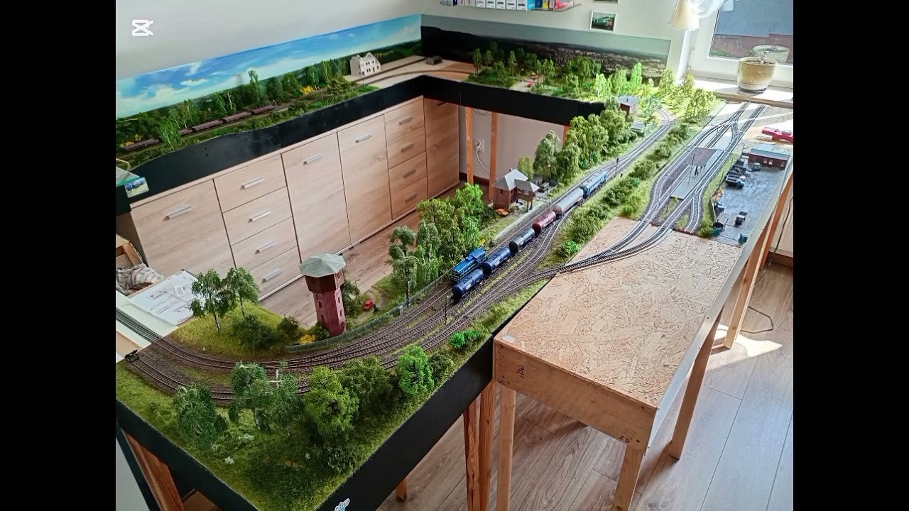 MAKIETA KOLEJOWA LUKA. FOTKI Z MAKIETY.#viral#train#modeller #ho #modelbahn #makieta #hobby  