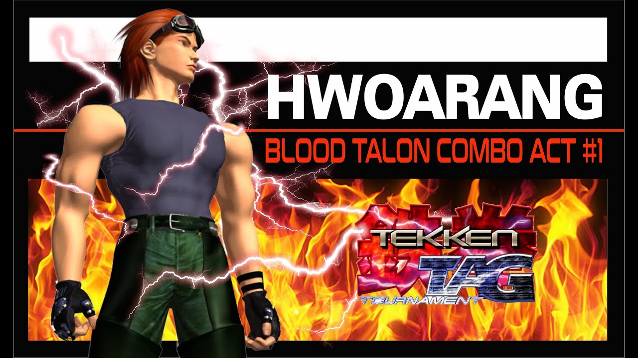 Tekken Tag Tournament- Hwoarang Blood Talon Combo Act # 1 - #tekkentag #hwoarang #tekken #fyp