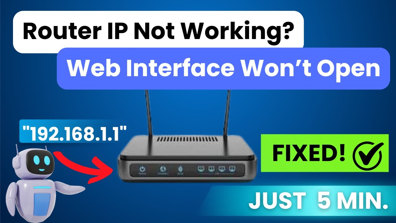 Fix Router IP Not Opening in Browser Windows 1011