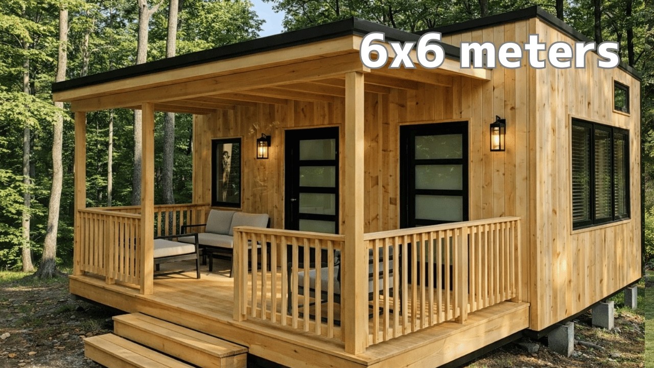 20'x20' (6x6m) This 400 sq ft House Has an AMAZING Floor Plan! Full Tour!