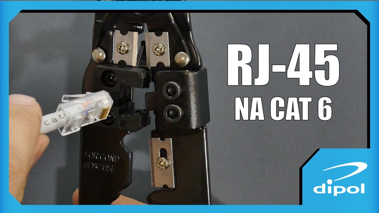 Zaciskanie złącza RJ-45 na skrętce kategorii 6