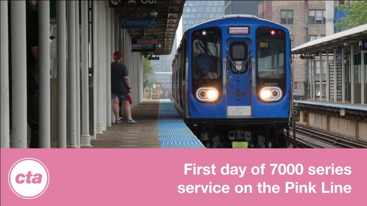 On Board: CTA 7000 Series 'L' Cars Enter Service on the Pink Line - 5/24/2021