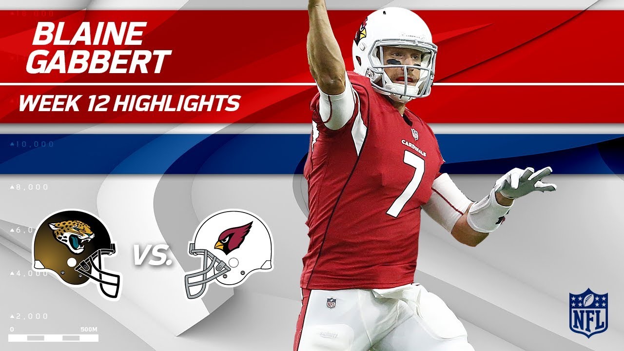 Blaine Gabbert's Great Game w/ 2 TDs & 241 Yds vs. Jags! | Jaguars vs. Cardinals | Wk 12 Player HLs