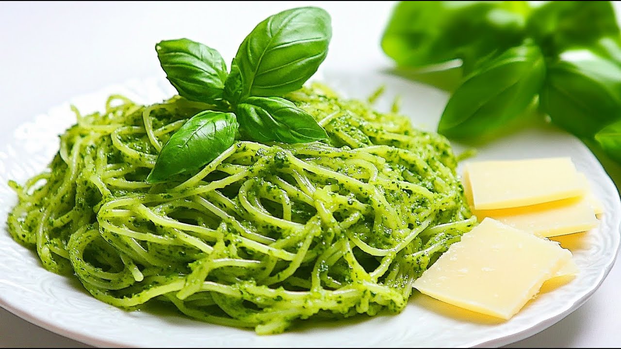 Bärlauchliebe auf Italienisch: Leckere Spaghetti mit selbstgemachtem Bärlauch Pesto Rezept