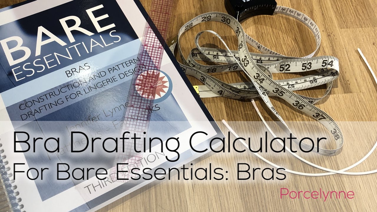Online Bra Drafting Calculator for Drafting with Bare Essentials: Bras