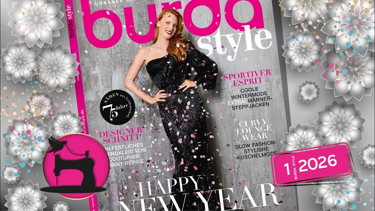 Журнал Burda Style 1/2026 Зимняя Одежда в Горах! Элегантные Вечерние Платья! Модные выкройки одежды!