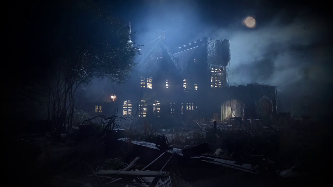 The Haunting of Hill House Ambience — Sad Piano & Rumbling Thunder