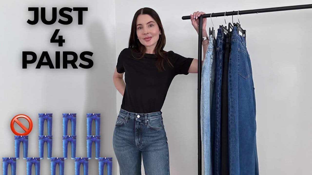 The ONLY 4 pairs of jeans you need to end closet clutter! Quality over quantity