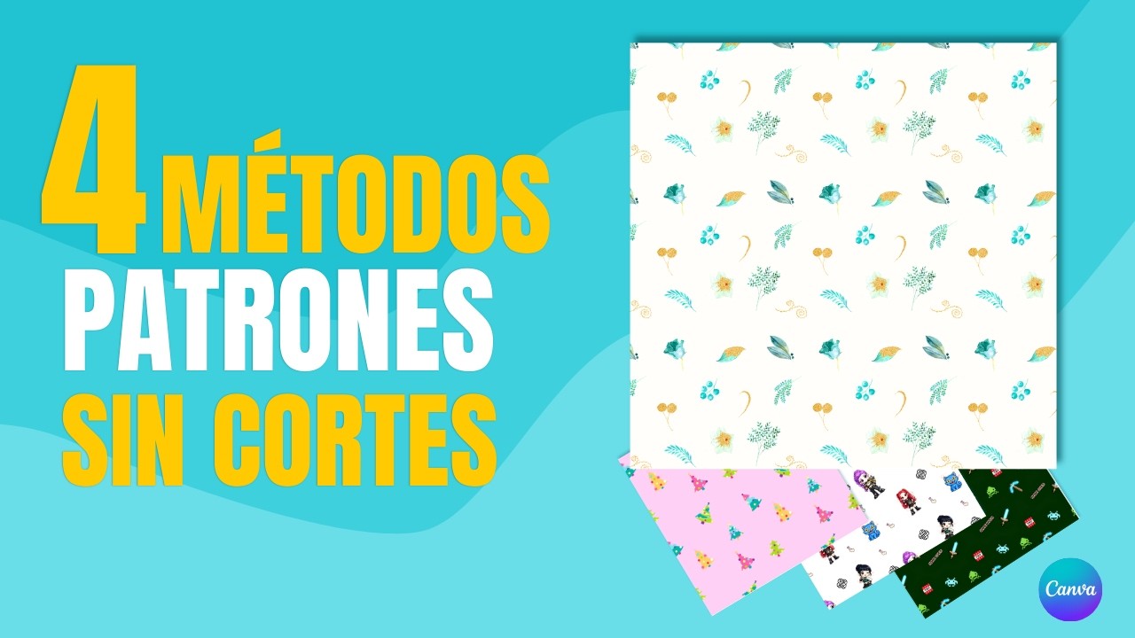 Cómo hacer seamless patterns en Canva | 4 métodos fáciles