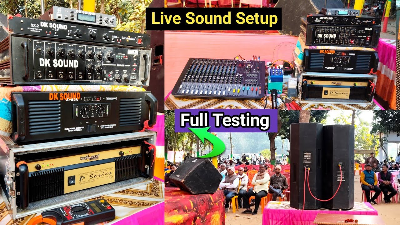Live Sound Setup Full Testing Live program DJ setup testing Live Dj setup 4 top Dj Tech Bihar 2026