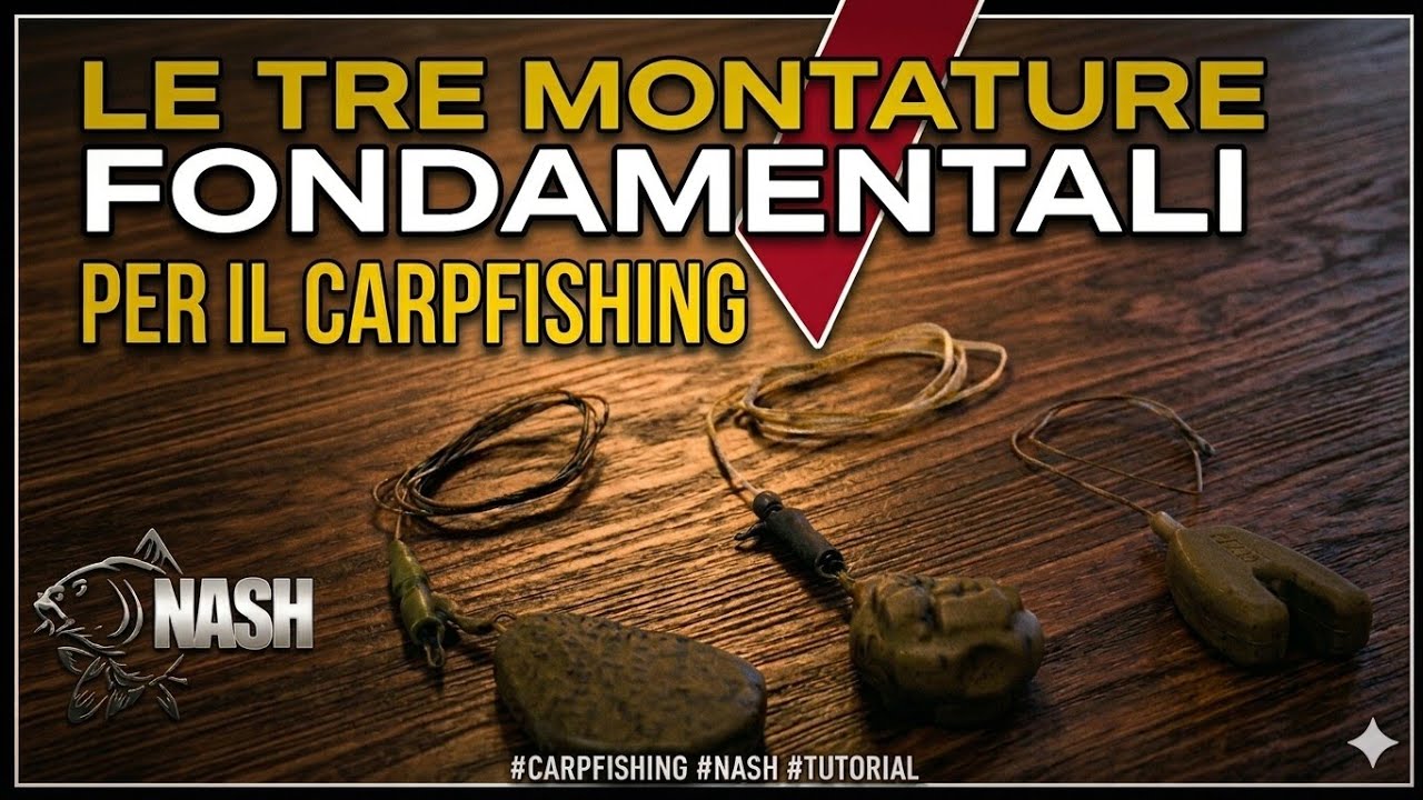 LE 3 MONTATURE DEL CARPFISHING - spiegate passo dopo passo