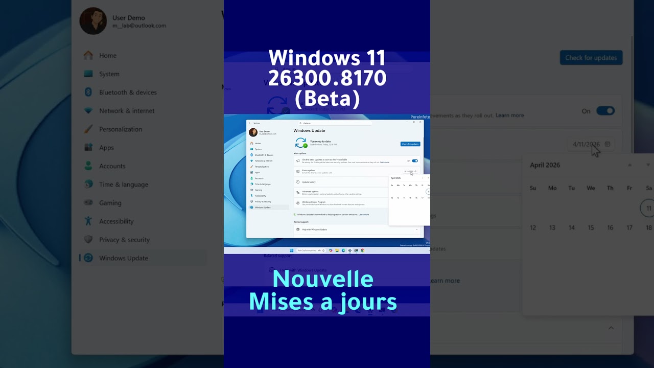 Microsoft build 26300.8170 (Beta) #technews #windows
